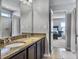 Double vanity bathroom with granite countertop at 360 Flyway Rd, Goose Creek, SC 29445