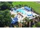 Resort-style pool with lounge chairs and cabanas at 496 Oak View Way, Summerville, SC 29483