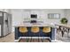 Modern kitchen with white cabinets, granite countertops, and an island at 496 Oak View Way, Summerville, SC 29483
