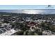 Aerial view of property with water access and Historic Old Village in the background at 509 Live Oak Dr, Mount Pleasant, SC 29464