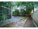 Private backyard with a patio and lush landscaping at 699 Majestic Oaks Dr, Charleston, SC 29412