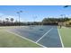 Two well-lit tennis courts at 763 Blue Iris Way, Summerville, SC 29486