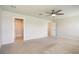 Spacious bedroom with carpet flooring and ceiling fan at 113 Corvus St, Summerville, SC 29483