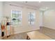 Living room with wood-look floors and neutral walls at 113 Corvus St, Summerville, SC 29483