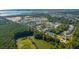 Aerial view of Liberty Hill Farm community, showcasing homes and waterways at 1695 Cultivation Lane St # 463, Mount Pleasant, SC 29466