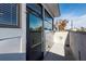 Private balcony with glass door and city views at 195 Saint Philip St, Charleston, SC 29403