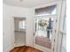 Hallway with access to bedroom and private balcony at 195 Saint Philip St, Charleston, SC 29403
