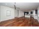Open concept living area with hardwood floors and kitchen at 195 Saint Philip St, Charleston, SC 29403