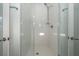 Large walk-in shower with subway tile and glass enclosure at 195 Saint Philip St, Charleston, SC 29403