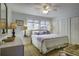 Main bedroom with double bed, large closet, and neutral decor at 32 Marsh Island (4 Shares) Ln, Isle of Palms, SC 29451