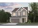 Two-story Craftsman style home with gray siding, brown roof, and a two-car garage at 4135 Collins Dr, Charleston, SC 29414