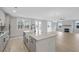 Open concept living room and kitchen with hardwood floors at 758 Maynard Ln, Summerville, SC 29486