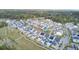 Aerial view of a new neighborhood with houses and landscape at 1065 Oak Bluff Ave, Charleston, SC 29492