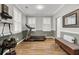 Well-equipped home gym with treadmill and weights at 1065 Oak Bluff Ave, Charleston, SC 29492