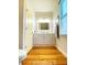 Bathroom with vanity and hardwood floors at 108 Palmetto Blvd, Edisto Beach, SC 29438