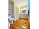 Bathroom with updated vanity and tiled floors at 108 Palmetto Blvd, Edisto Beach, SC 29438