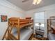 Bunk room with two sets of bunk beds, ideal for or extra guests at 108 Palmetto Blvd, Edisto Beach, SC 29438