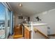 Compact kitchenette with ocean views, ideal for quick meals and snacks at 108 Palmetto Blvd, Edisto Beach, SC 29438