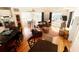Spacious living room with leather sofas and ocean views at 108 Palmetto Blvd, Edisto Beach, SC 29438