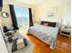 Main bedroom with king-size bed and oceanfront access at 108 Palmetto Blvd, Edisto Beach, SC 29438