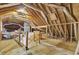 Unfinished attic space with exposed beams and ample storage at 2173 Annie Laura Ln, Mount Pleasant, SC 29466