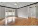 Bedroom with hardwood floors, bay window, and neutral wall decor at 2173 Annie Laura Ln, Mount Pleasant, SC 29466