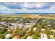 Wide aerial view showing home near marsh and waterway at 2220 Ion Ave, Sullivans Island, SC 29482