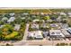 Aerial view showing home's location near beach and other homes at 2220 Ion Ave, Sullivans Island, SC 29482