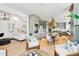 Open floorplan with kitchen, living room and farmhouse dining table at 2220 Ion Ave, Sullivans Island, SC 29482