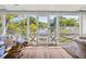 Bright screened porch with wooden floors and access to backyard at 2220 Ion Ave, Sullivans Island, SC 29482