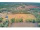 Aerial view of property showing home, large lot, and surrounding land at 388 E Main St, Harleyville, SC 29448