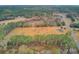 Aerial view of home and property showcasing expansive lot and surrounding landscape at 388 E Main St, Harleyville, SC 29448