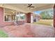 Brick patio with access to the backyard at 388 E Main St, Harleyville, SC 29448