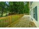 Long deck overlooking the backyard at 738 Olney Rd, Charleston, SC 29414