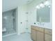 Modern bathroom featuring a walk-in shower and updated vanity at 738 Olney Rd, Charleston, SC 29414