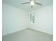 Bright bedroom with ceiling fan and neutral carpeting at 738 Olney Rd, Charleston, SC 29414