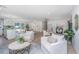Open concept living room with comfortable seating and views into kitchen at 738 Olney Rd, Charleston, SC 29414