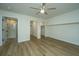 Main bedroom with hardwood floors and two closets at 738 Olney Rd, Charleston, SC 29414