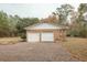 Two-car brick garage with white doors at 106 Reardon Ave, Walterboro, SC 29488