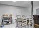 Dining area with a rustic wood table and chairs at 208 Janice St, Goose Creek, SC 29445