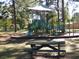 Shaded playground with play structures, slides, and a picnic table at 1278 S Lenevar Dr, Charleston, SC 29407