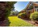 Spacious backyard with lush lawn and mature trees at 1441 Waterside Ct, Mount Pleasant, SC 29464