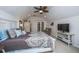 Main bedroom with king bed and private access at 160 Ashley Bluffs Rd, Summerville, SC 29485