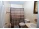 Bathroom with shower and updated vanity at 1905 Central Park Rd # B, Charleston, SC 29412