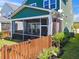 Cozy screened porch and fenced backyard at 213 Oak View Way, Summerville, SC 29483