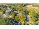 Aerial view of neighborhood showing home location near waterway at 46 Chadwick Dr, Charleston, SC 29407