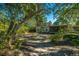 Spacious backyard with mature trees and large open area at 46 Chadwick Dr, Charleston, SC 29407