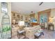 Comfortable living room with tiled floors, sofas, and a fireplace at 46 Chadwick Dr, Charleston, SC 29407