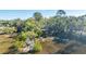 Aerial view of a tranquil marsh with lush greenery and calm waters at 46 Chadwick Dr, Charleston, SC 29407