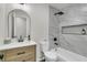 Bathroom with a bathtub, toilet, and a modern vanity at 115 Camelia Dr, Summerville, SC 29485